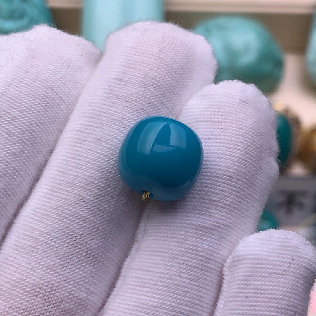 咕***福绿松石未镶嵌珠宝奇石12.6