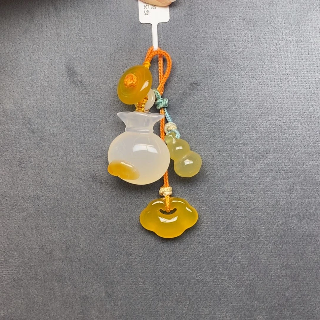 我***已玛瑙/玉髓未镶嵌车挂