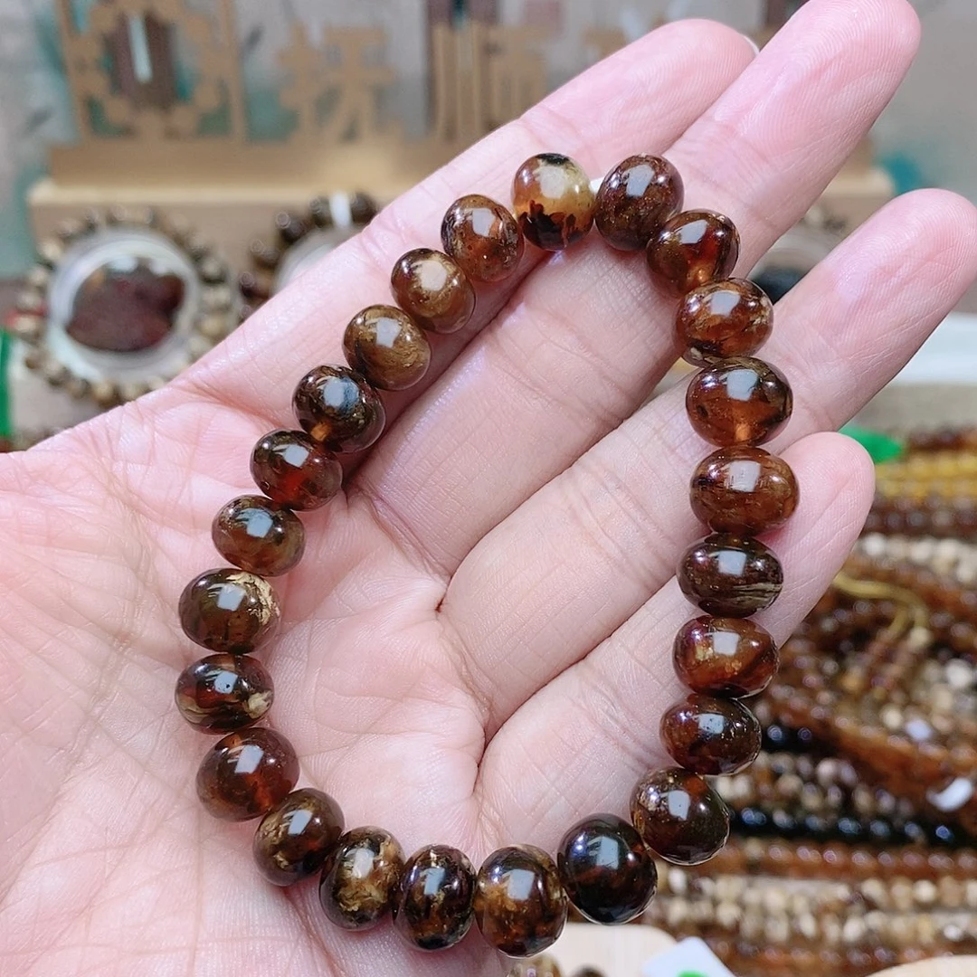 琥珀未镶嵌裸石10花蜡