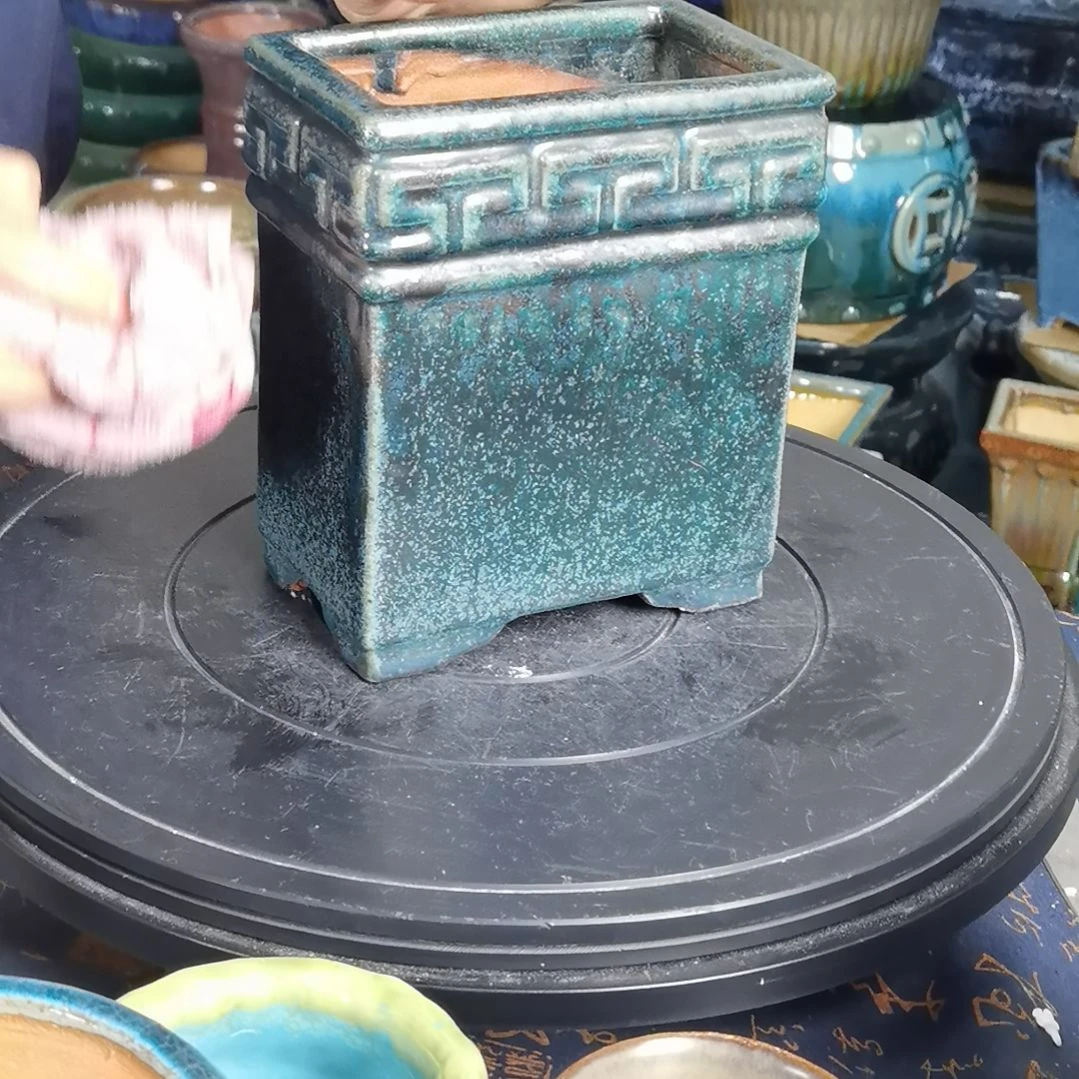 内口14×8深17石湾花盆默认微瑕