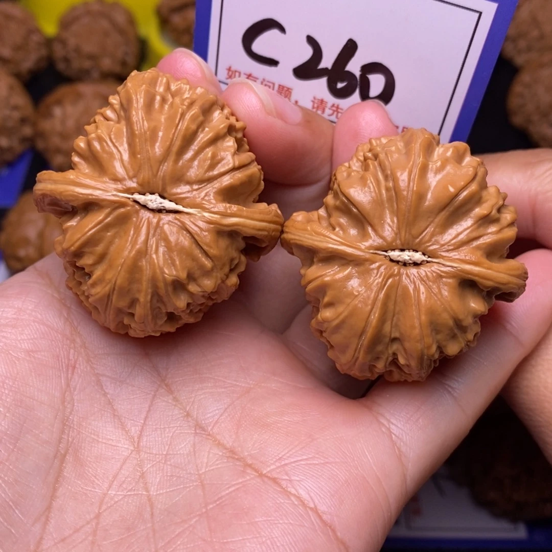 文玩核桃把件39球白c260