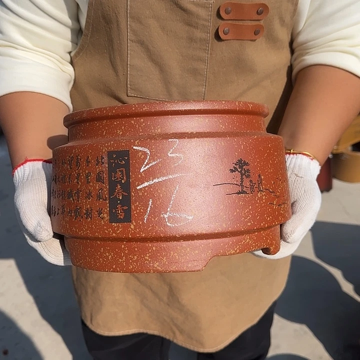 紫砂花盆是的呀哈哈