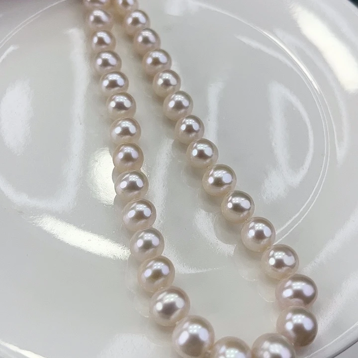 淡水珍珠颈饰银S925镶嵌卡8➕极光炫彩高品