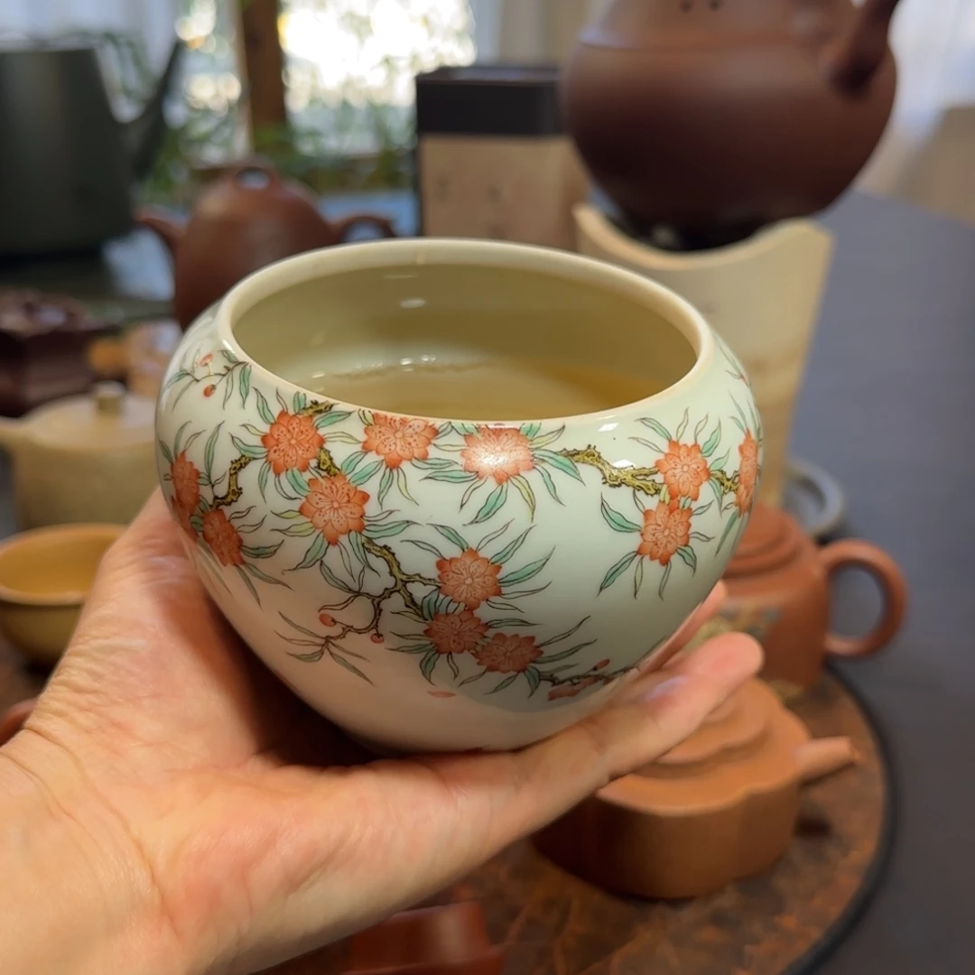 紫砂茶盘水洗景德镇手绘
