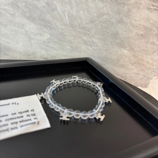 铜合金仿水晶手链 多双c透明再zz手链SL1954