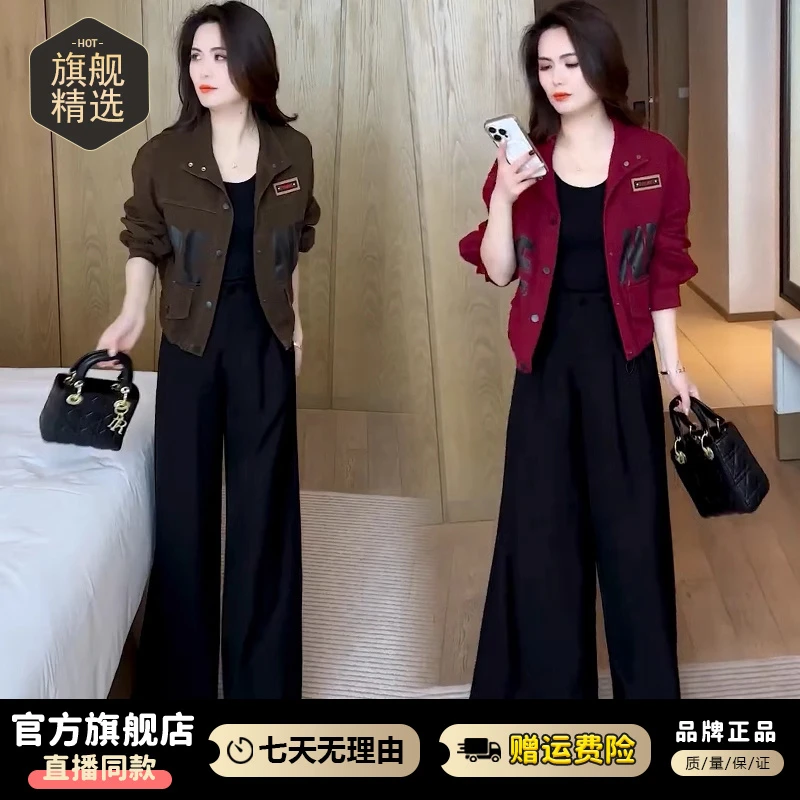 高含棉立领长袖短款牛仔外套女2025年春秋季新款休闲百搭夹克上衣