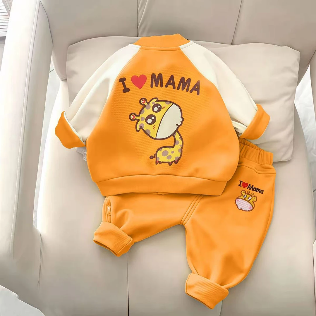 男童春秋套装韩版女宝宝衣服洋气童装新款儿童春季上衣裤子两件套