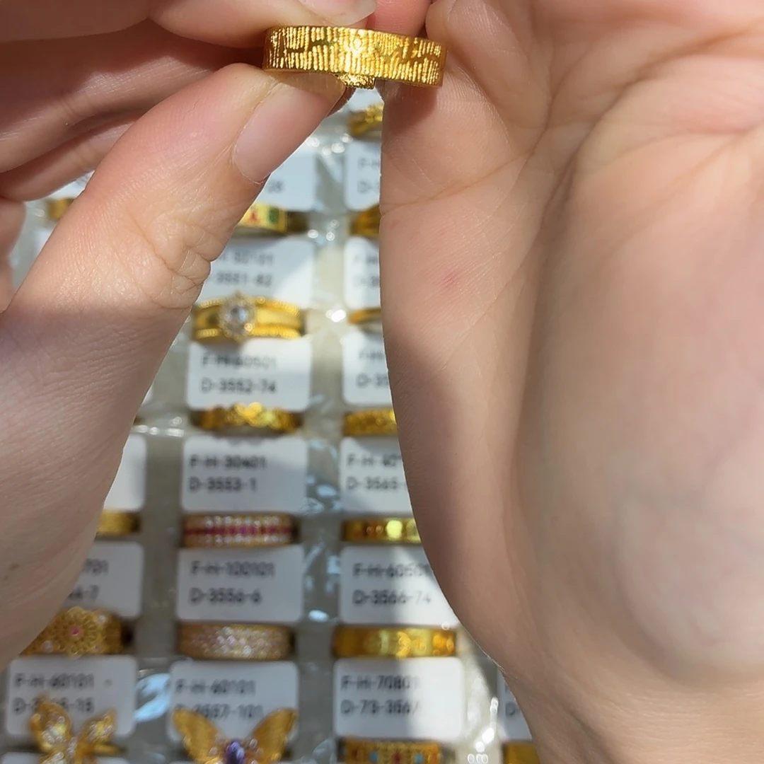 铜合金3547强保色发 1 个壹笔壹戒指