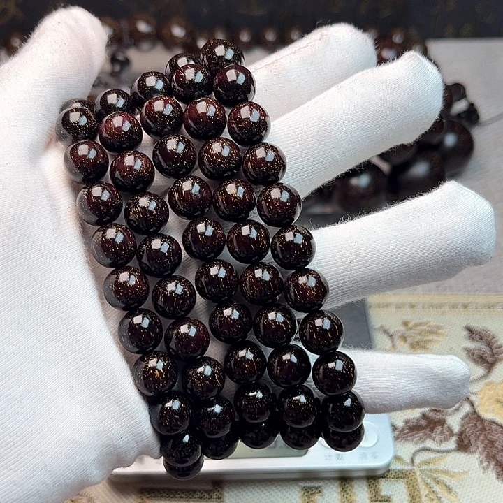 檀香紫檀（小叶紫檀）1.0 108颗 爆星