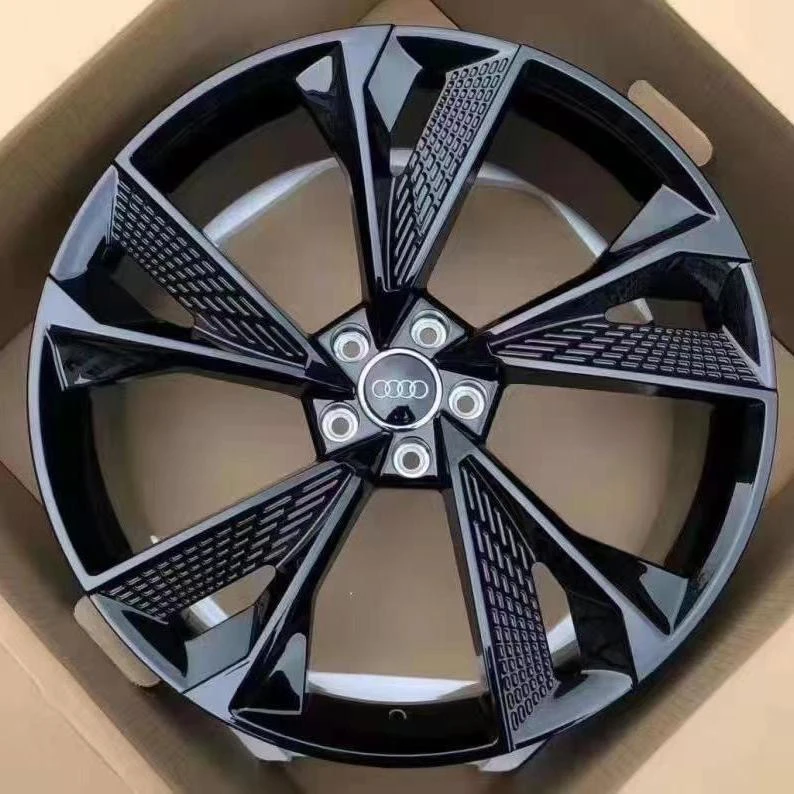 龙鳞刀锋轮毂17寸1718寸19寸适用鳄鱼皮雅阁奥迪A4A6特斯拉轮毂盖