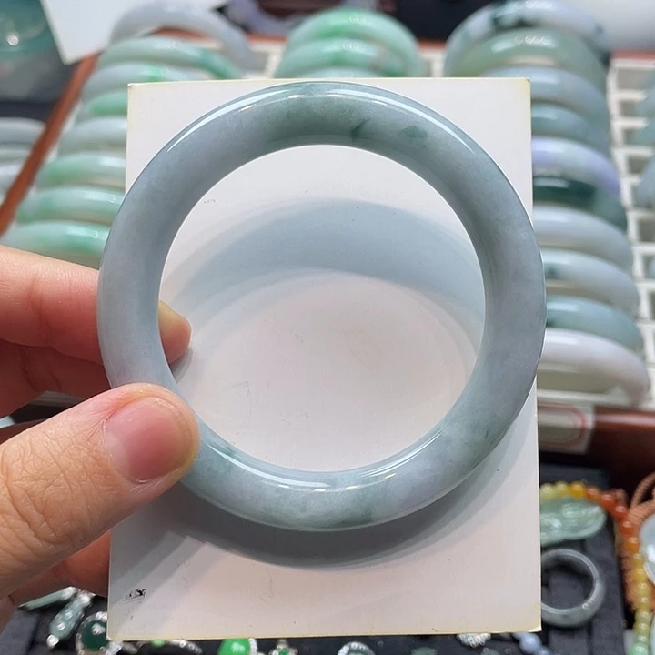翡翠未镶嵌手镯翡翠手镯55圈口