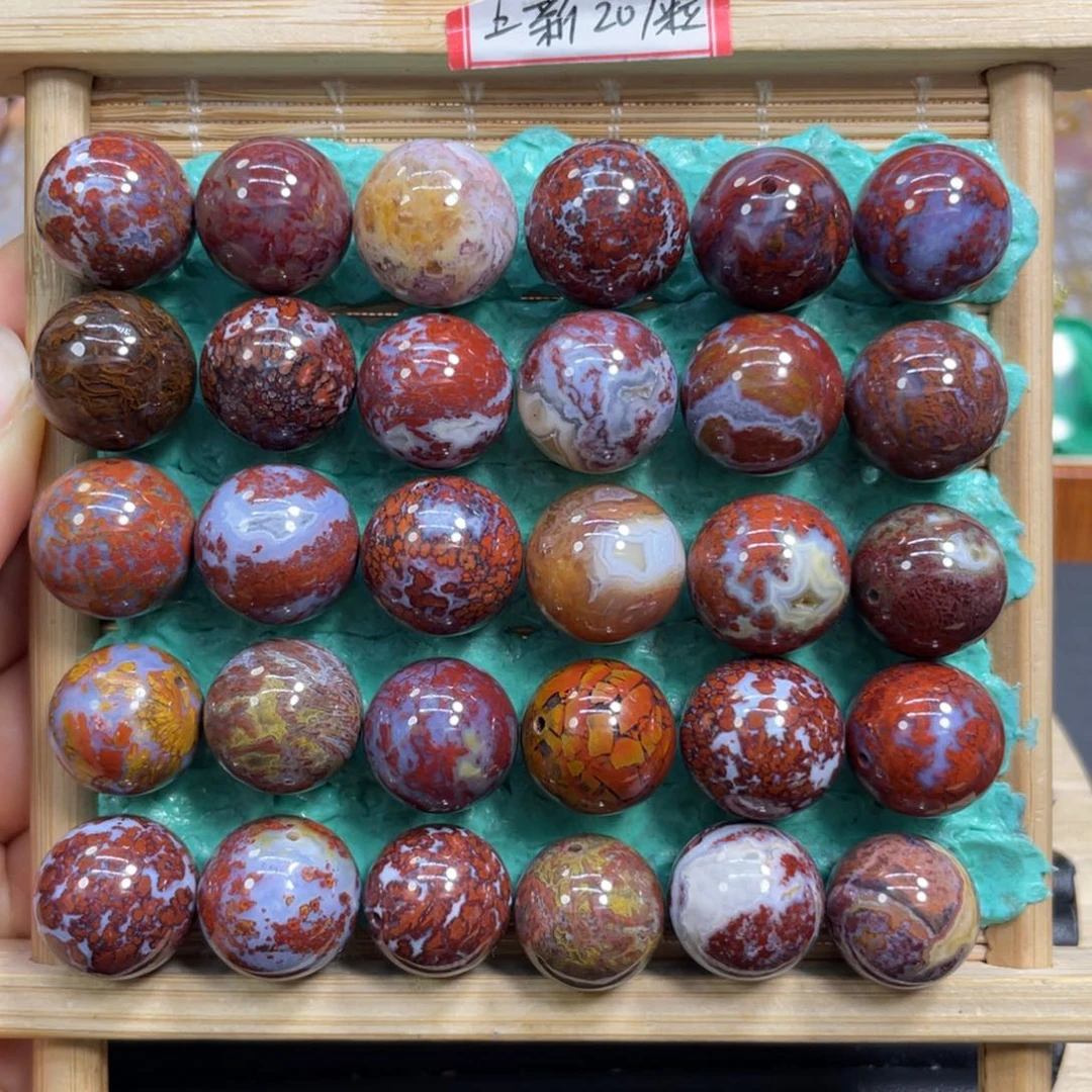 硅化玉未镶嵌颈饰意境圆珠20米1个