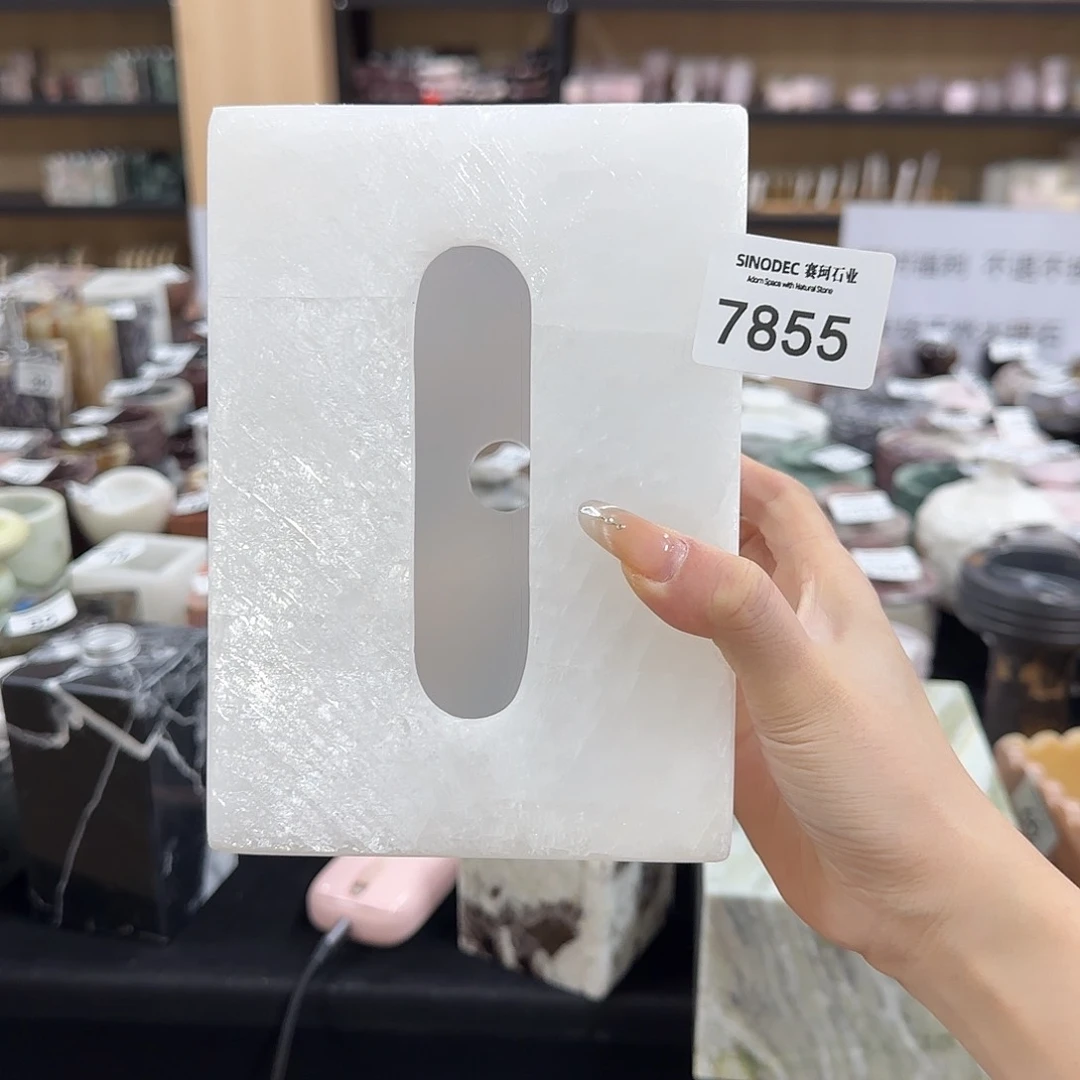 W**?白水晶纸巾盒7855