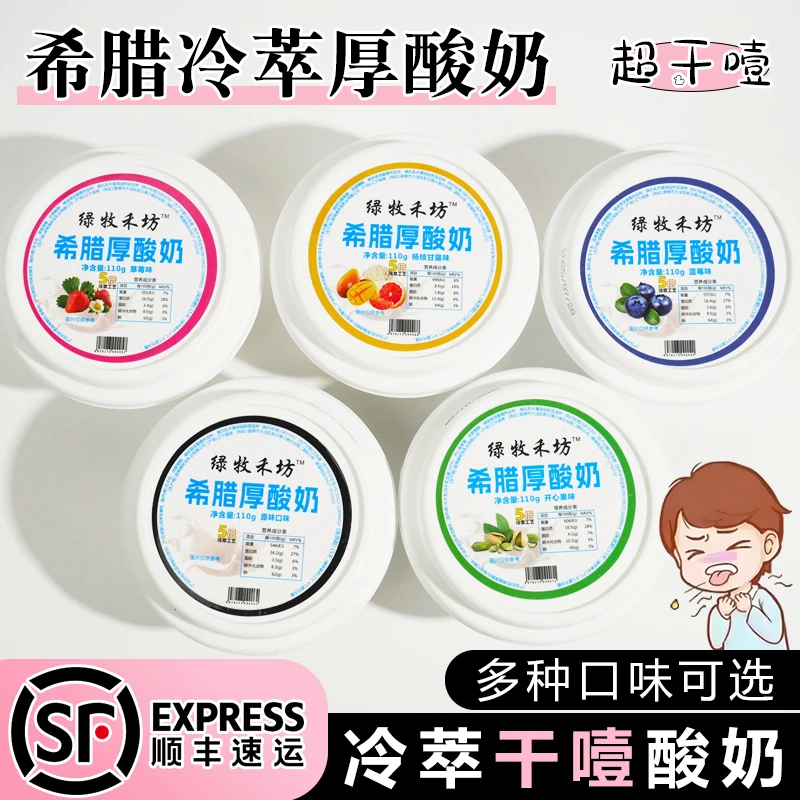 【下单送钢勺】干噎酸奶 网红新款手工罐装下午甜品酸奶110g/盒