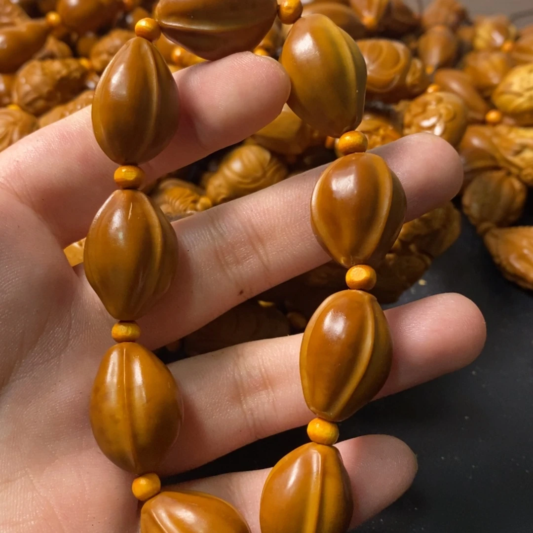 橄榄核手串/手链微瑕鲨鱼背