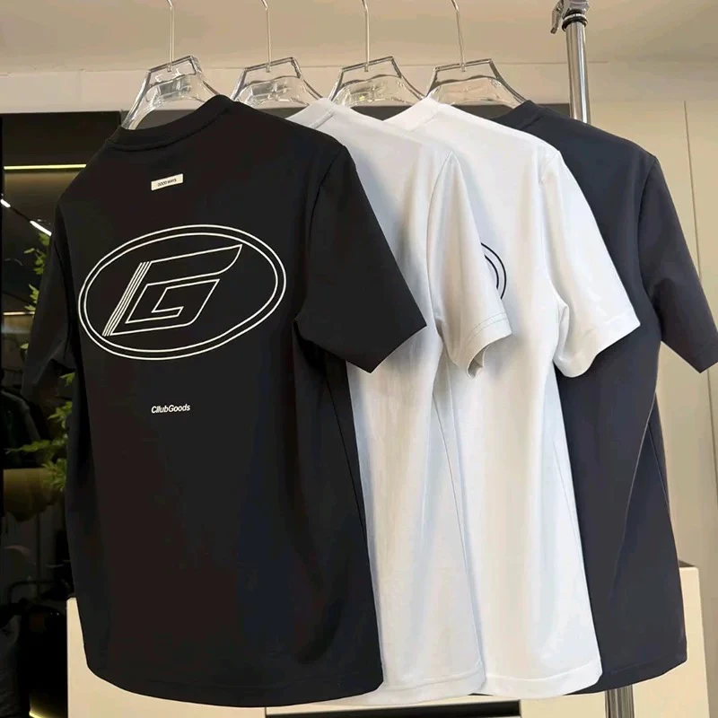 夏季透气纯棉短袖T恤百搭创意图设计宽松圆领男士上衣