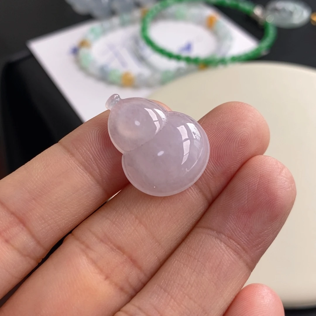 翡翠未镶嵌手链葫芦