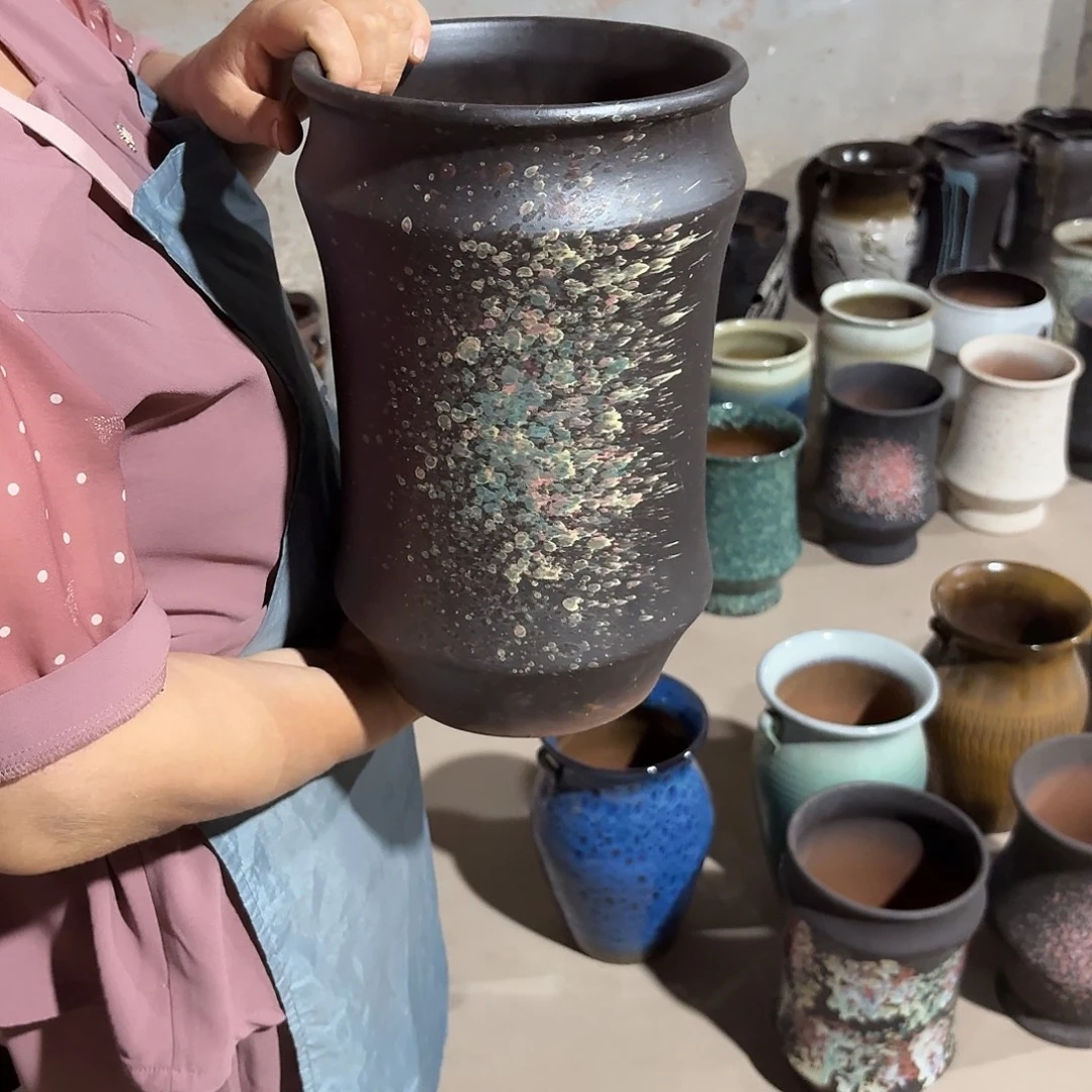 花盆紫砂口20高32