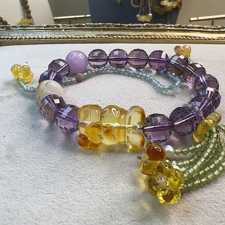 琥珀未镶嵌裸石琥珀手串