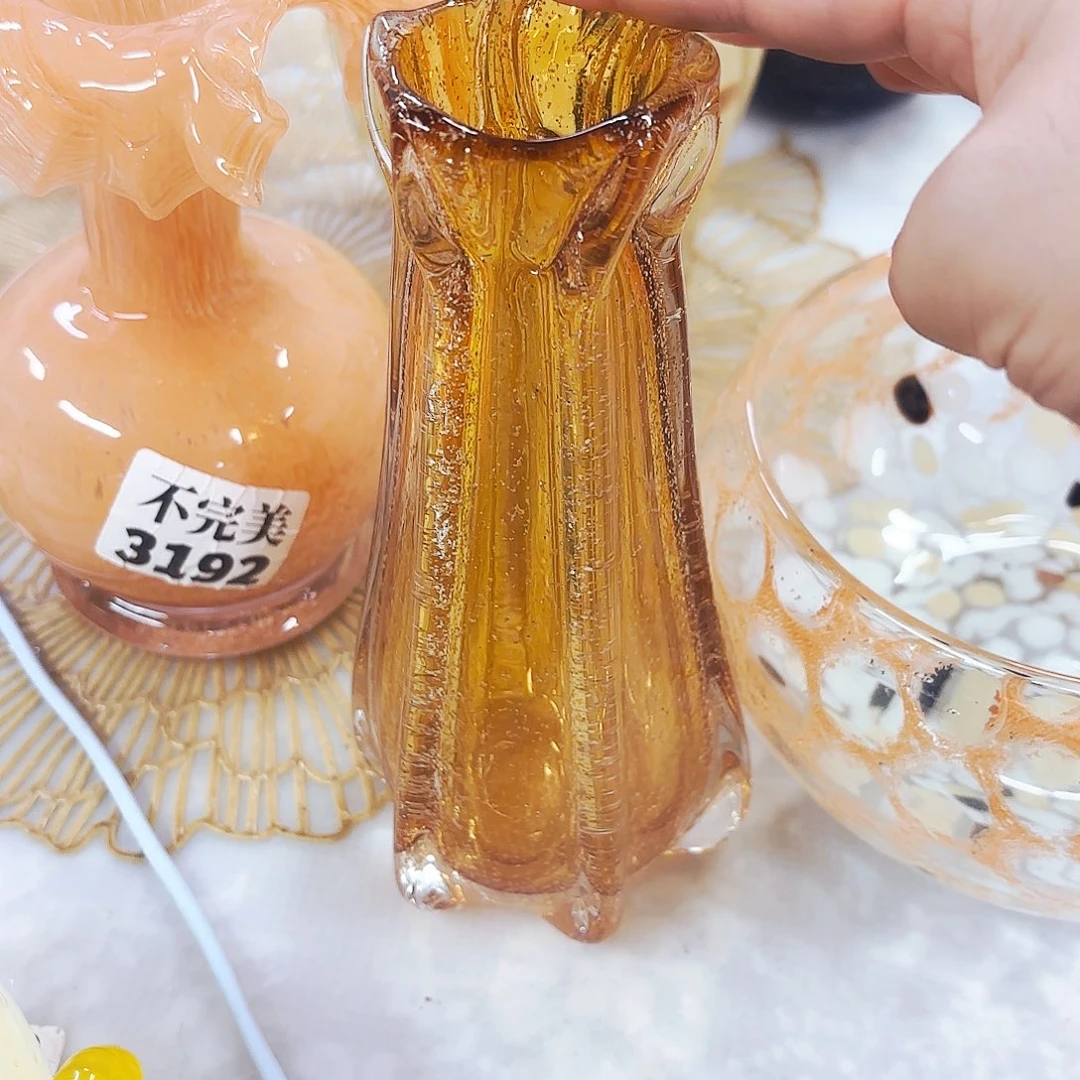琉璃安妮家居琉璃花瓶摆件