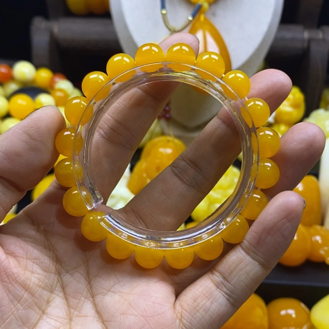 太***阳非金属全品无暇老蜜飘花10精品手串