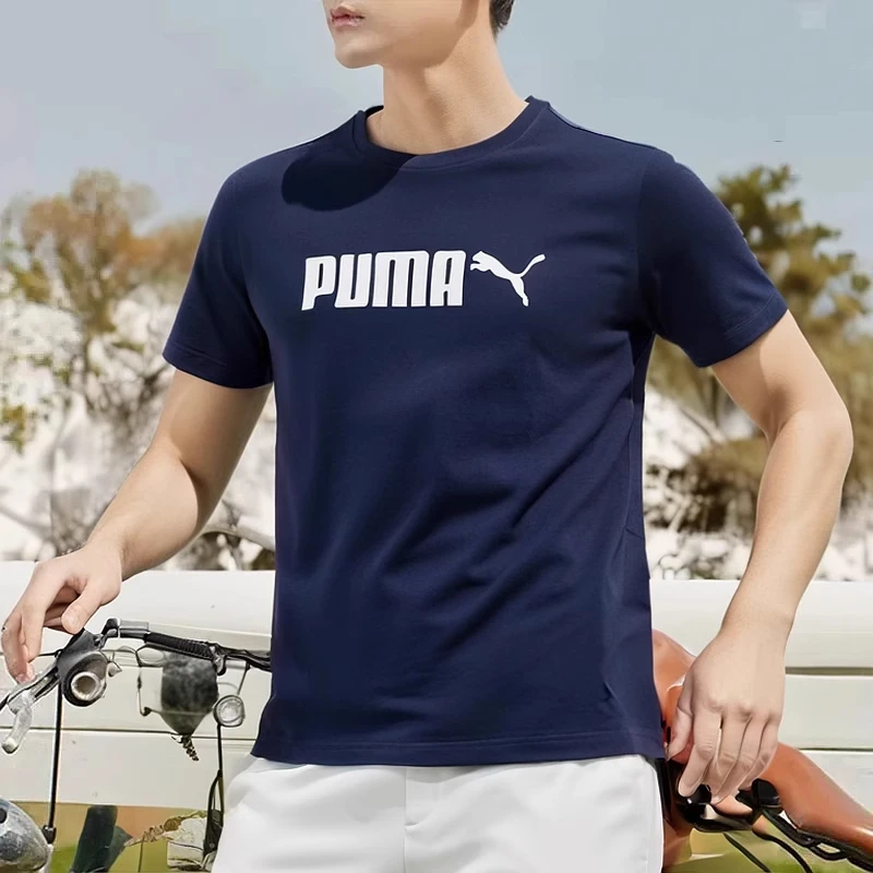 Puma彪马圆领短袖男装夏季新款休闲运动服纯棉透气半袖T恤691338