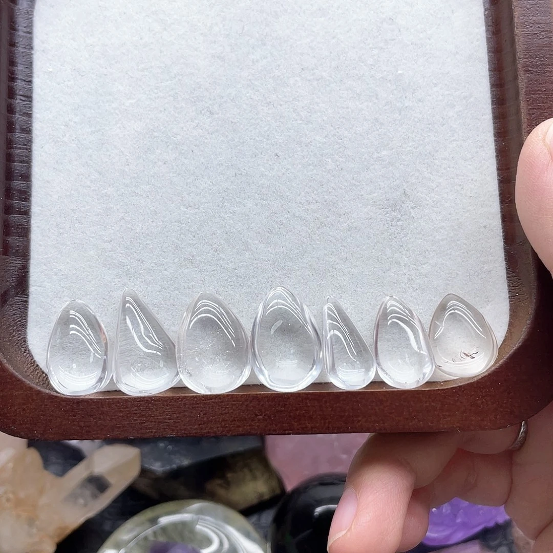 未镶嵌珠宝半成品发晶21幽灵水滴