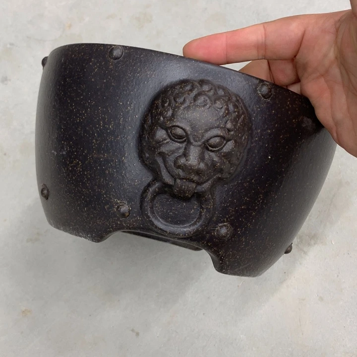 紫砂花盆红*灯紫砂花盆