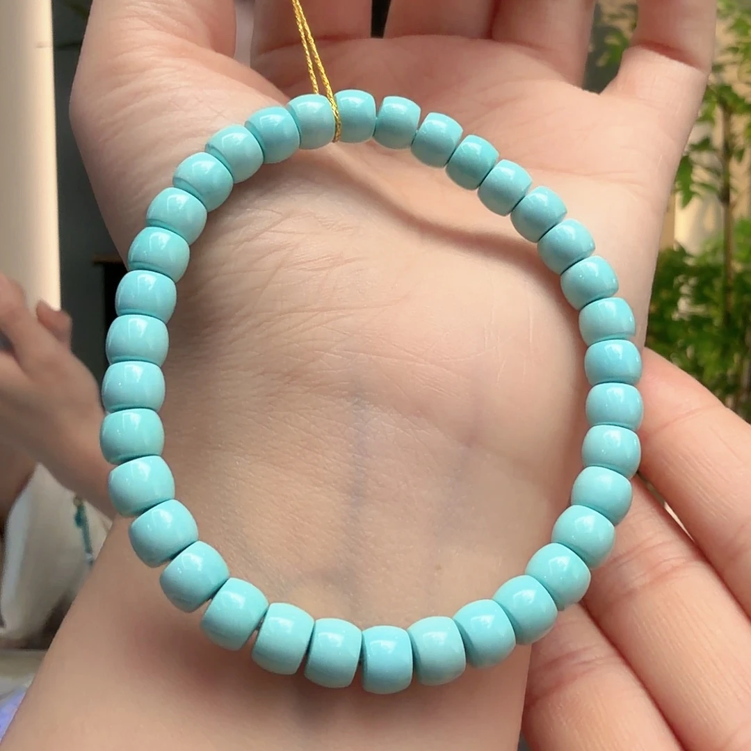 绿松石18K金镶嵌颈饰