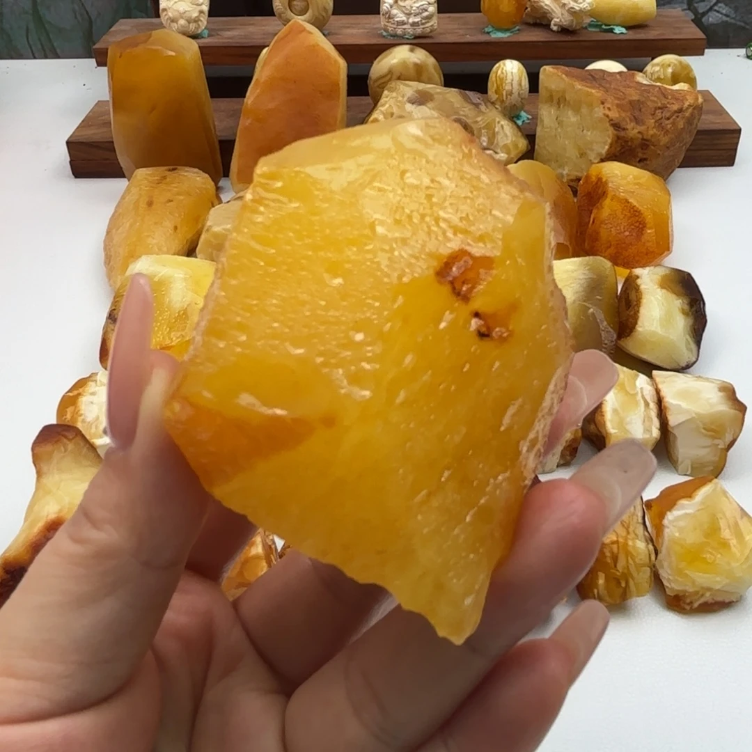 定制琥珀未镶嵌33珠