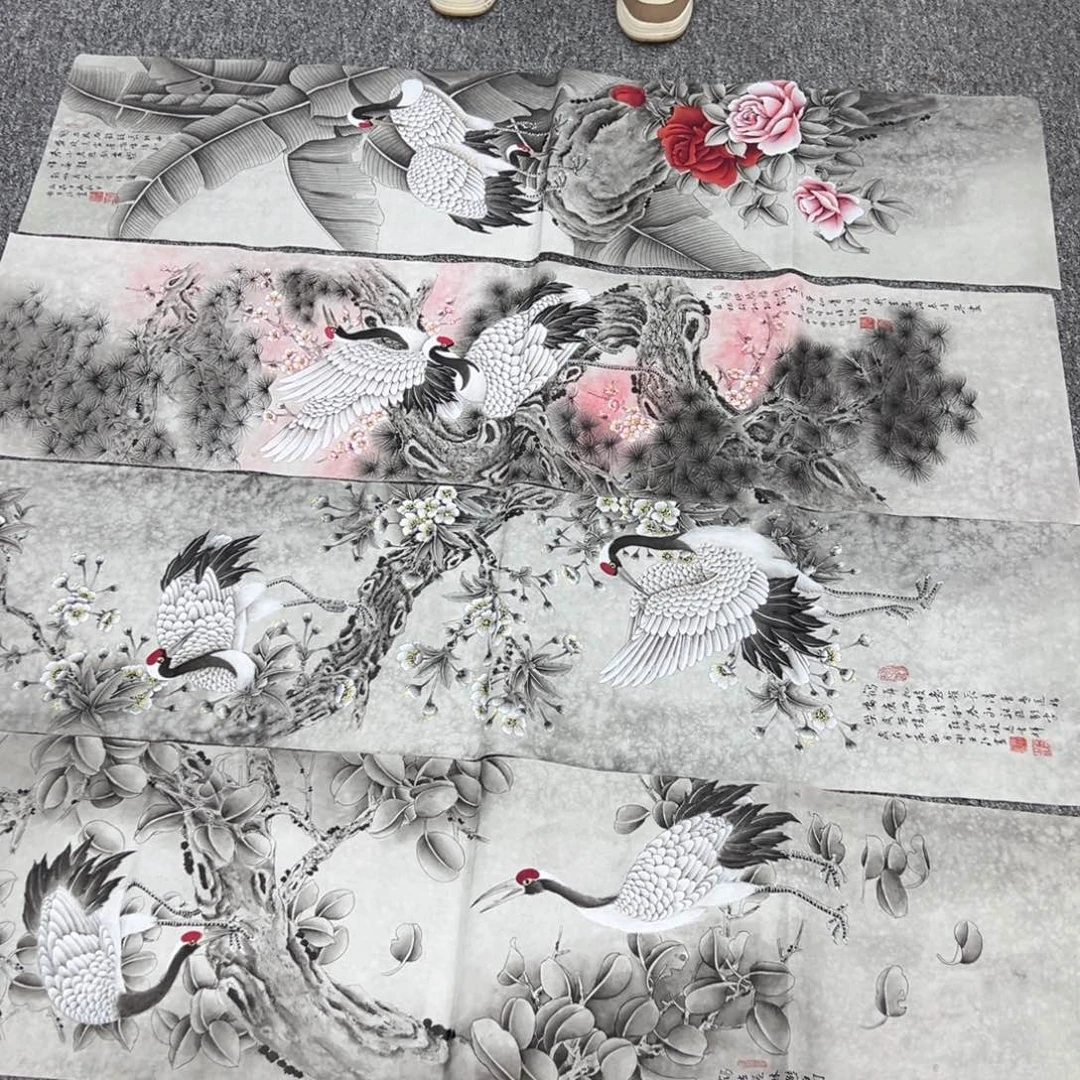 国画纯手绘字画宣纸