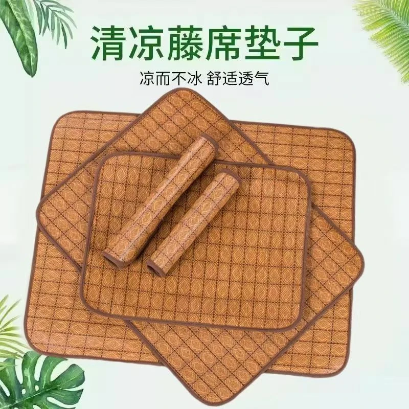 夏天凉席中狗睡觉地垫小猫咪凉席垫子猫垫子睡觉专用