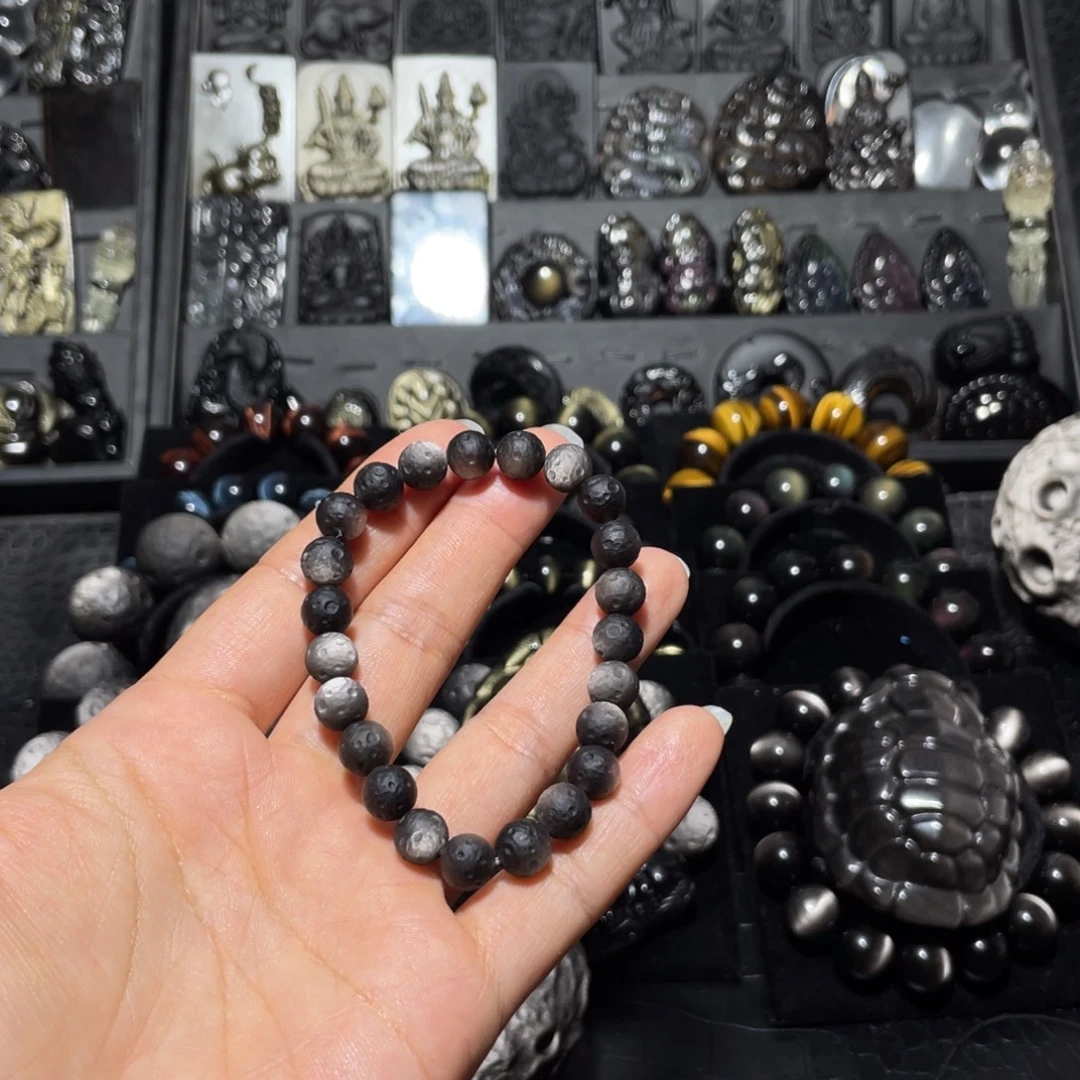 怎****黑曜岩未镶嵌珠宝奇石