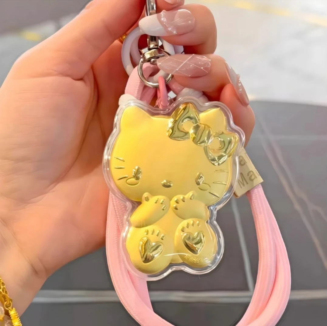 合金玻璃手链 同款HelloKitty足999手机包包挂件时尚可爱
