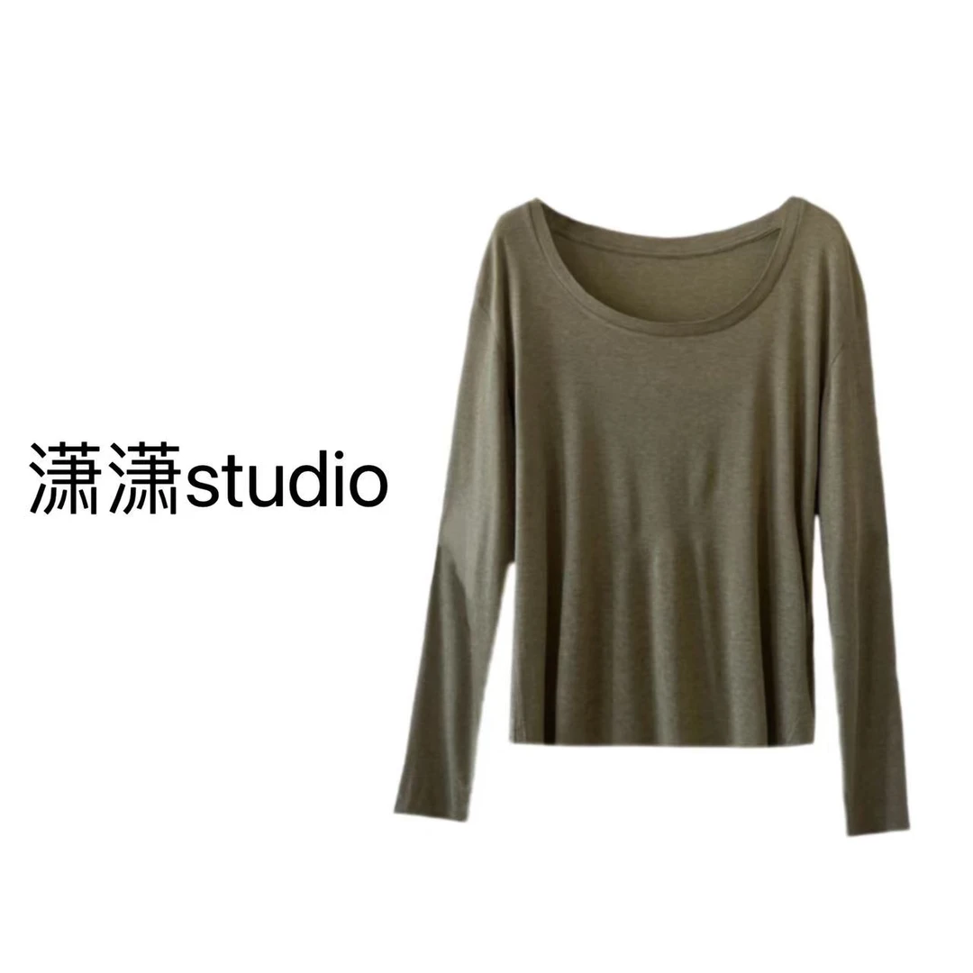 潇潇studio【贴身防无物】桑蚕丝长袖打底衫