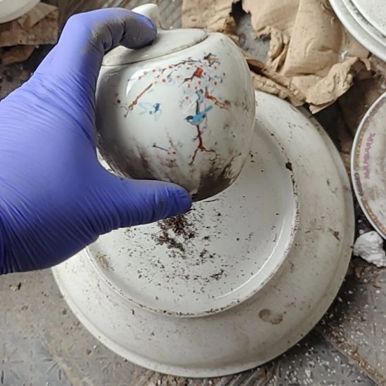 瓷茶叶罐，国营四厂库存，