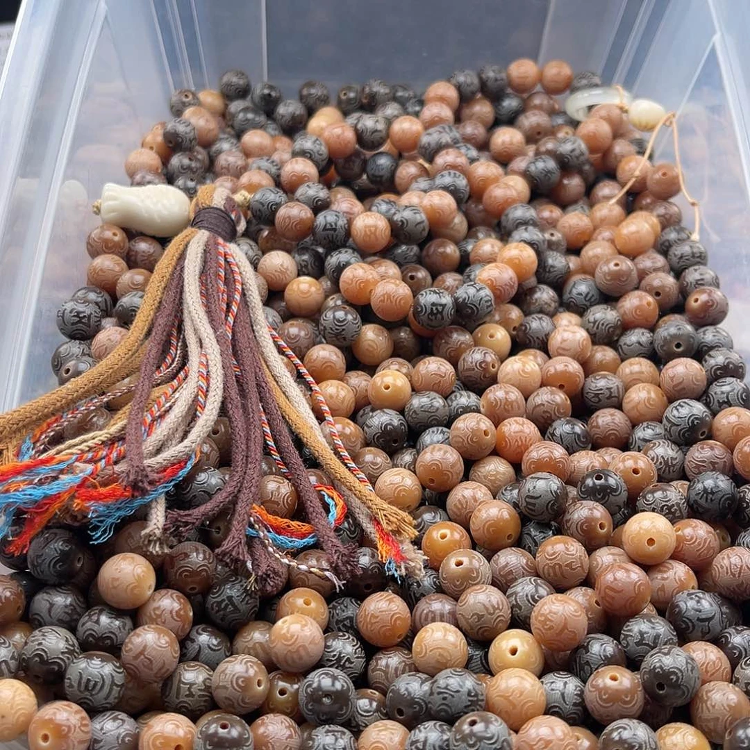 白玉菩提吊坠a12mm/30+30颗