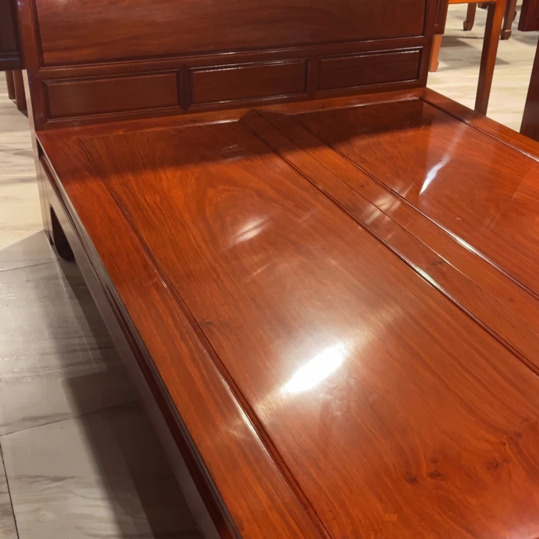 混***通花梨木类案台缅甸花梨木床