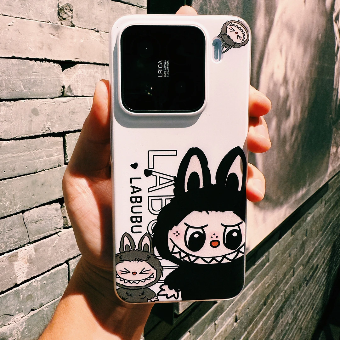 适用于小米15pro磨砂手机壳小米15创意全包壳可爱拉布布网红防摔