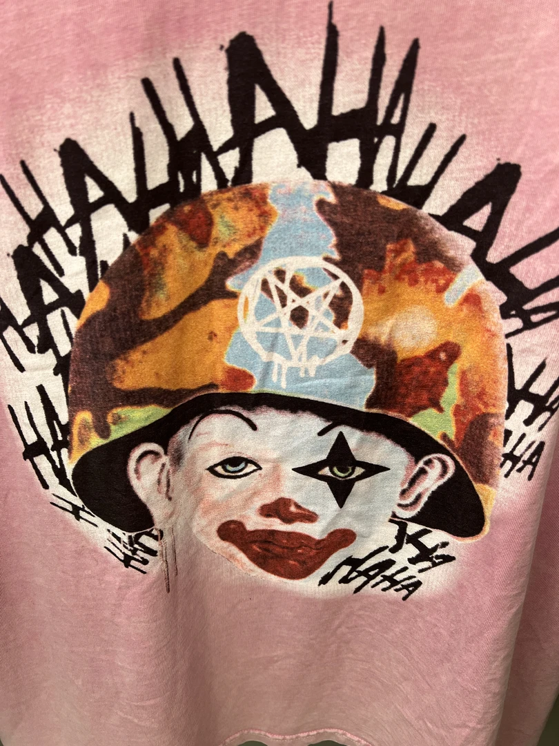 280克水洗做旧康利数码码直喷男装T恤