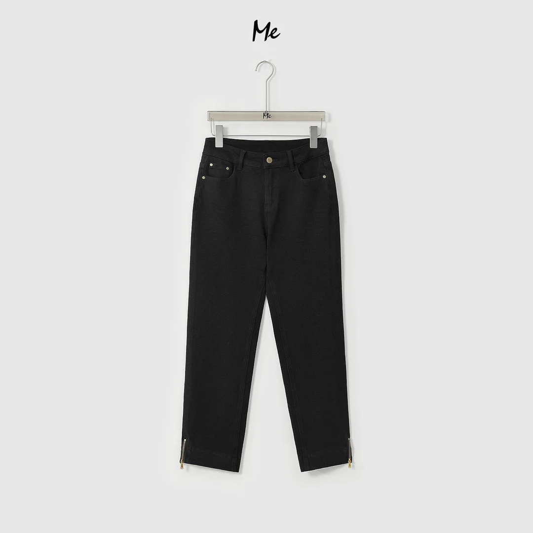 ME【驴超模弹力小脚黑牛】高弹高腰显瘦百搭重工水洗牛仔裤MESA2986