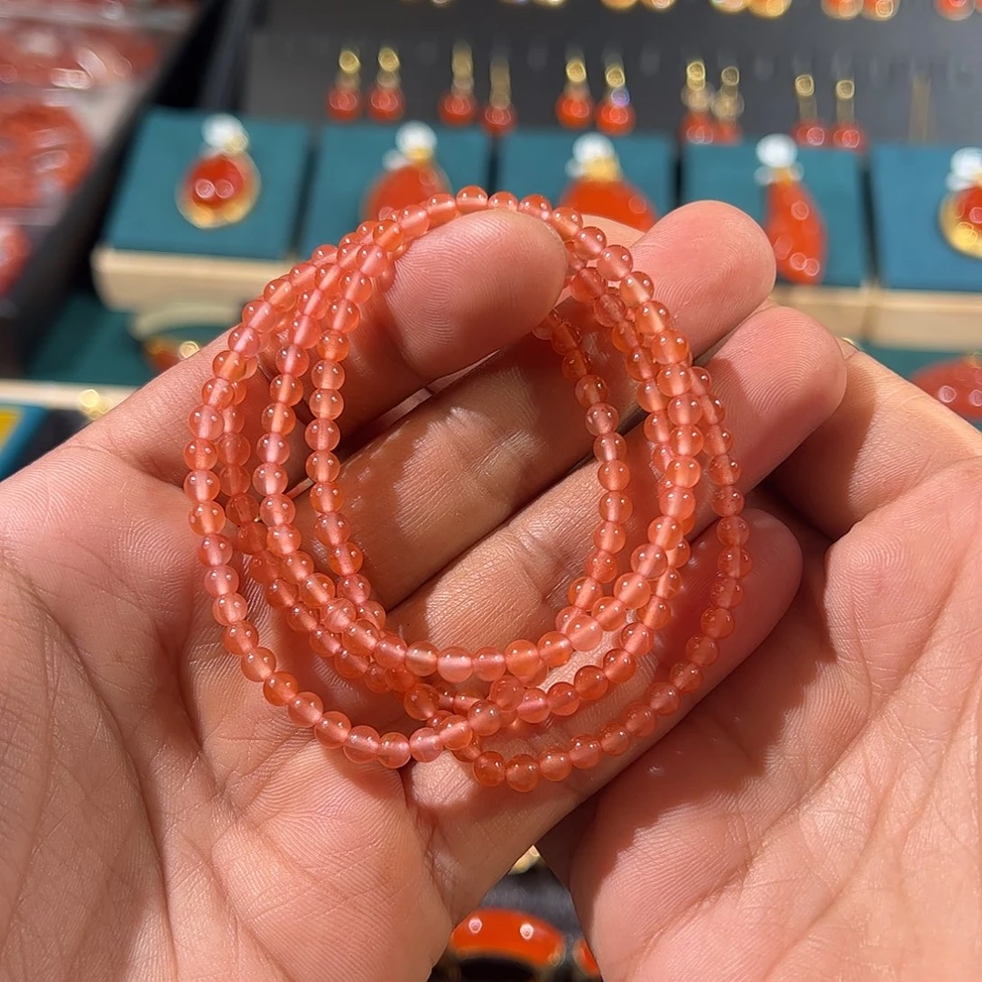 南红玛瑙未镶嵌颈饰