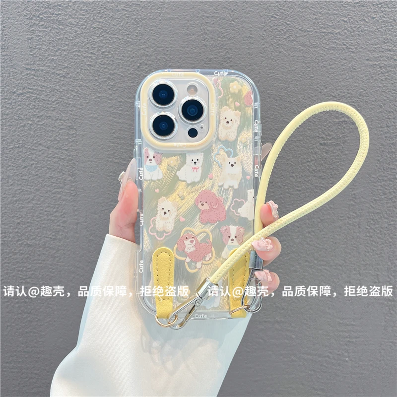 泡芙羽纱适用苹果16/iPhone/华为荣耀/OPPO/VIVO/小米/手机壳爆款
