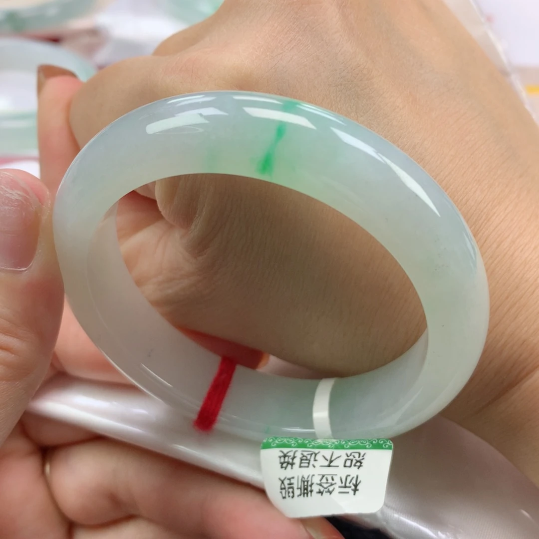 未镶嵌手镯翡翠缅甸天然翡翠56圈