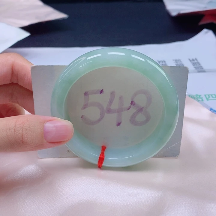 翡翠未镶嵌手镯56圈口