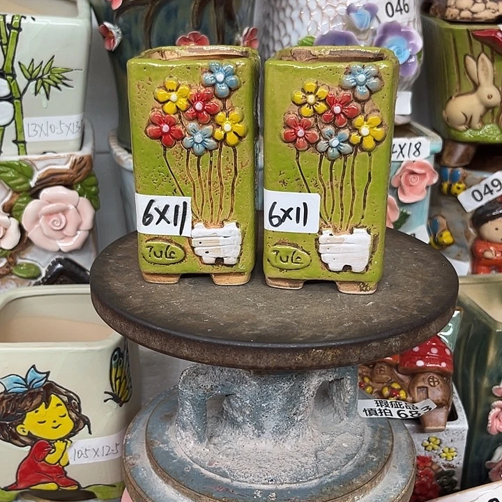 花盆紫砂粗陶材质多肉花盆