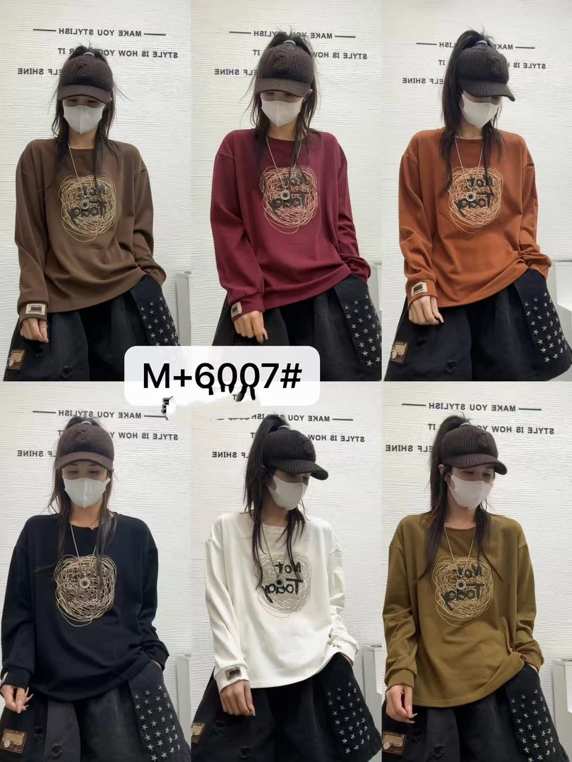 6007新款宽松休闲百搭上衣