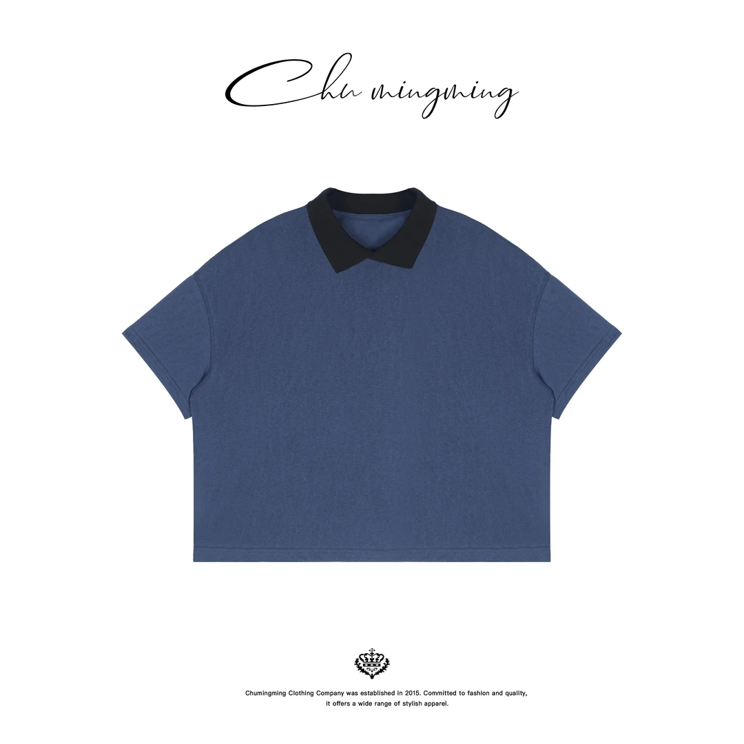 【CHUMINGMING】 撞色Polo上衣AX2526