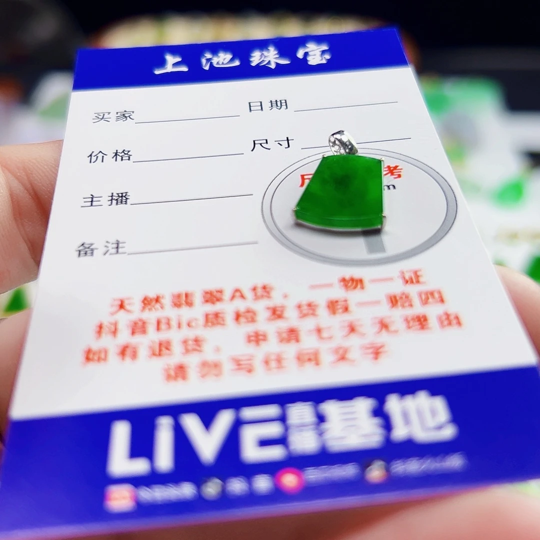 颈饰18K金镶嵌翡翠翡翠