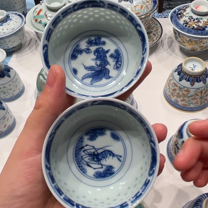往***烟景德镇高温陶瓷杯子